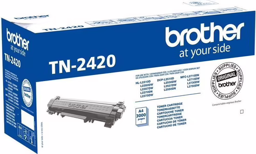 Toner BROTHER Laser Negro 3000 páginas (TN-2420) | TN2420 | 4977766779494 imagen 2