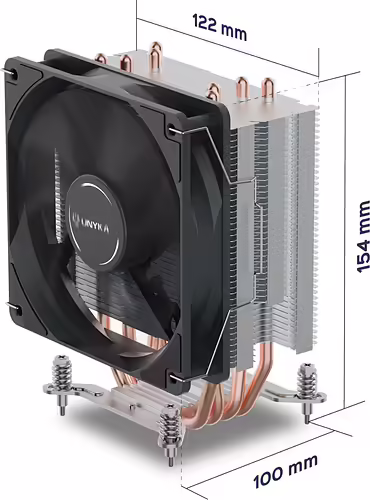 Ventilador CPU Unyka UNYCOOL H40 90mm Gris (UK324001) | 8436617921193 imagen 4