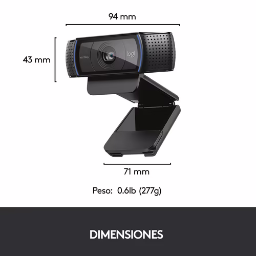 LOGITECH C920 WEBCAM HD PRO 15MP USB 2.0 960-001055 | 5099206061309 imagen 7