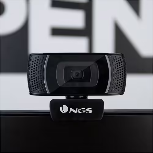 WebCam NGS FHD USB 2.0 Micrófono Negra (XPRESSCAM1080) | 8435430618464 imagen 2