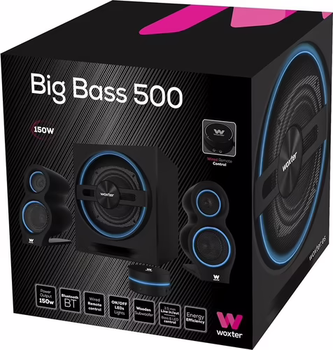 Altavoz Woxter Big Bass 500 150W 2.1 Bluetooth | 4010201301 | 8435089025774 imagen 7