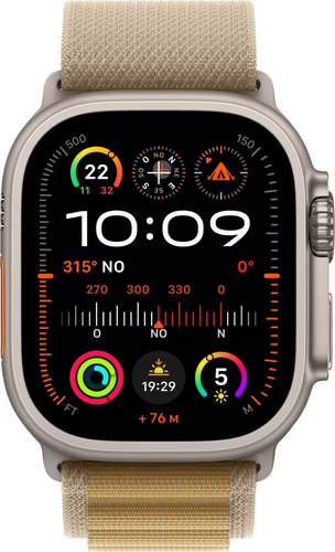 Apple Watch Ultra 2 Natural LTE 49mm Titanium Case Alpine Loop M Tan (MX4F3FD/A) | 195949581250 imagen 2