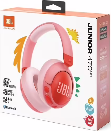 Jbl Junior 470NC Auricular Inalámbrico Infantil con Cancelación de Ruido Rosa | 4010102519 | 1200130016554 imagen 7