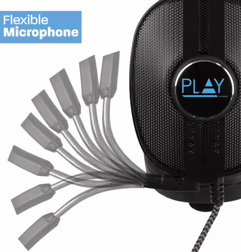 Auriculares gaming ewent play 2 conectores 3.5mm usb negro PL3321 | 8054392615061 imagen 2