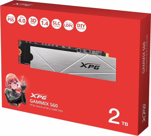 ADATA GAMMIX S60 M.2 2 TB PCI Express 4.0 3D NAND NVMe | AGAMMIXS60-2T-CS | 4711085946164 imagen 8