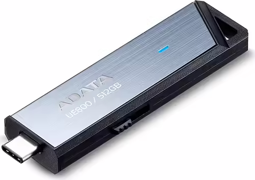 ADATA UE800 unidad flash USB 512 GB USB Tipo C 3.2 Gen 2 (3.1 Gen 2) Plata | AELI-UE800-512G-CSG | 4711085938022 imagen 3