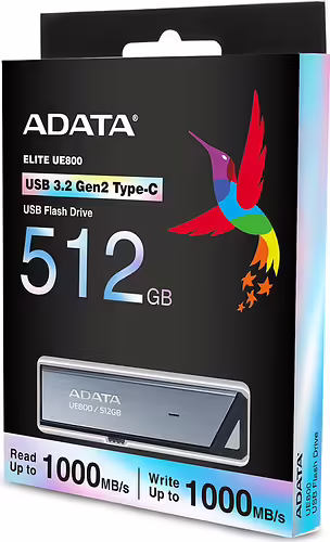 ADATA UE800 unidad flash USB 512 GB USB Tipo C 3.2 Gen 2 (3.1 Gen 2) Plata | AELI-UE800-512G-CSG | 4711085938022 imagen 6