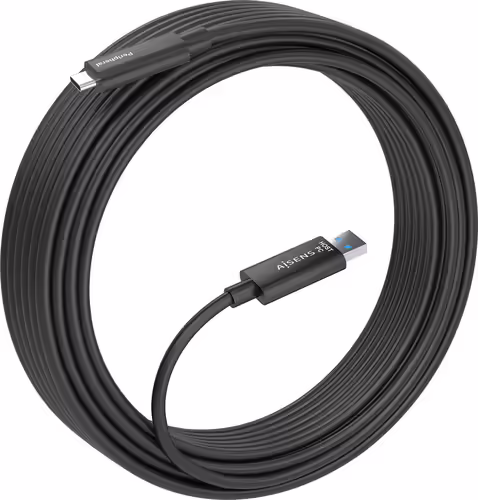 AISENS A157-0925 cable USB USB 3.2 Gen 2 (3.1 Gen 2) 15 m 2 x USB A USB C Negro | 8435739902691 imagen 2