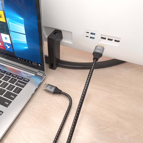 AISENS Cable DisplayPort V2.1 16K@60Hz 80 Gbps, DP/M-DP/M, Negro, 2.0m | A158-0903 | 8435739902196 imagen 4