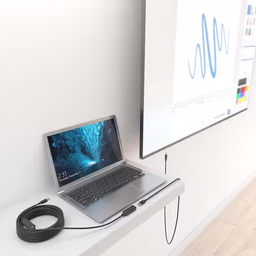 AISENS Cable USB 2.0 Prolongador con Amplificador, Tipo A/M-A/H, Negro, 15m | A101-0916 | 8435739902523 imagen 5