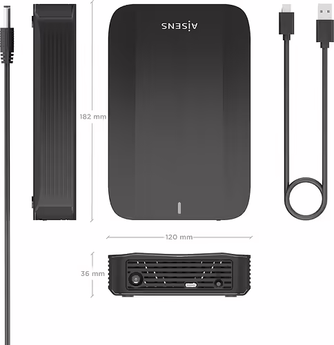 Caja Aisens HDD 3.5`` SATA USB 3.0 Negra (ASE-3535B) | 8435739903087 imagen 4