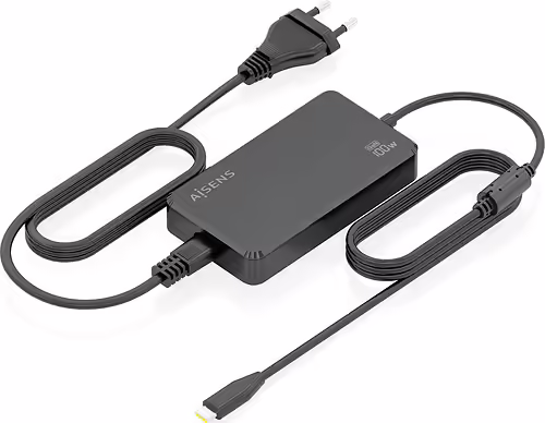 AISENS Cargador De Sobremesa GaN 100W PD3.0 1xUSB-C 1.8m, Negro | ASCH-1PD100D070-BK | 8435739903872 imagen 2