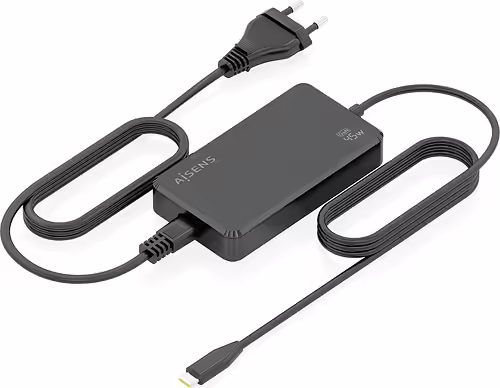 AISENS Cargador De Sobremesa GaN 45W PD3.0 1xUSB-C 1.8m, Negro | ASCH-1PD45D067-BK | 8435739903841 imagen 2