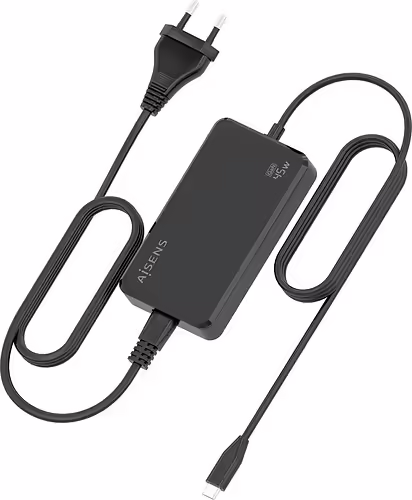AISENS Cargador De Sobremesa GaN 45W PD3.0 1xUSB-C 1.8m, Negro | ASCH-1PD45D067-BK | 8435739903841 imagen 3