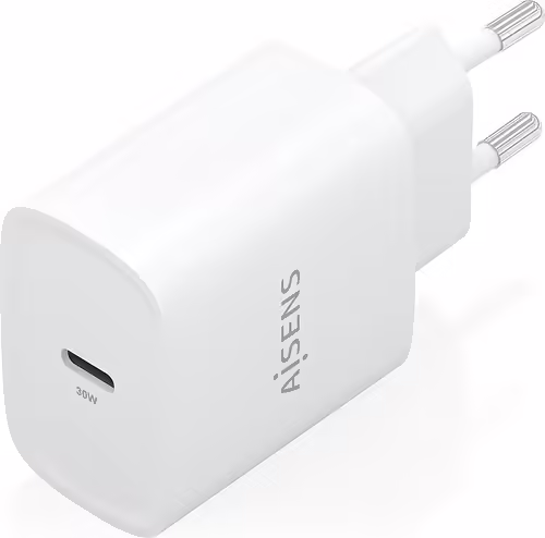 AISENS Cargador GaN 30W, 1xUSB-C PD3.0, Blanco | A110-0950 | 8435739903407 imagen 2