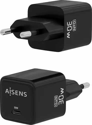 Cargador de Pared AISENS 30W Negro (ASCH-30W1P036-BK) | 8435739901274 imagen 3