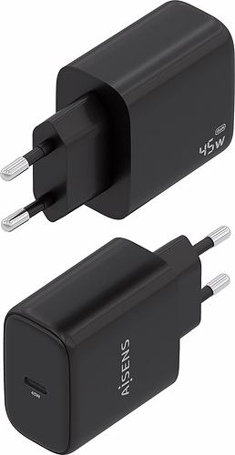 AISENS Cargador GaN 45W, 1xUSB-C PD3.0, Negro | A110-0970 | 8435739903902 imagen 3