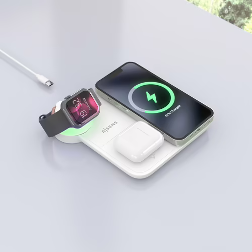 AISENS Cargador Inalambrico USB-C 4 en 1 De 15W Para Movil, Apple Watch, Auricul | ASCH-15W4WC061-W | 8435739903483 imagen 7
