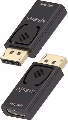 AISENS Conversor Displayport A HDMI 4K@30Hz, DP/M-HDMI/H, Negro | A125-0949 | 8435739903384 imagen 3