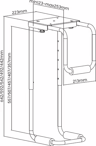 AISENS Soporte Altura Personalizable Para Cpu Por Debajo De Escritorio | MPC08-337 | 8435739902448 imagen 8