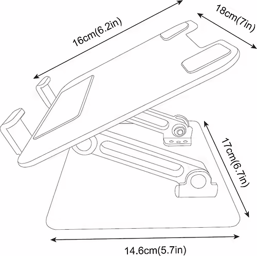 AISENS Soporte de Sobremesa 7-13 Ajustable Para Portatil / Tablet, Plata | LPS4L-339 | 8435739902486 imagen 8
