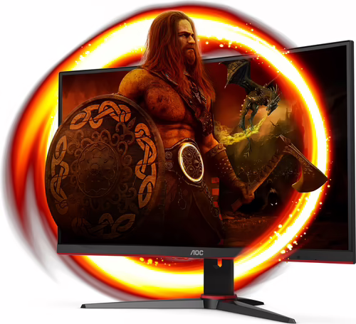 Monitor Gaming AOC 24`` VA FHD Curvo Negro (C24G2AE/BK) | 4038986148207 imagen 2