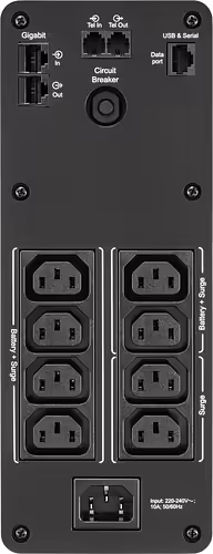 APC BACK UPS PRO BR LÍnea interactiva 1200VA, 720 W, 8 salidas AC Negro | BR1200SI | 0731304346890 imagen 3