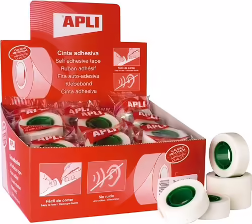 APLI 12533 cinta adhesiva 33 m Transparente | 8410782125334 imagen 2