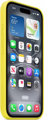 Apple Funda de silicona con MagSafe para el iPhone 16 - Amarillo carambola | MYY73ZM/A | 0195949885068 imagen 6