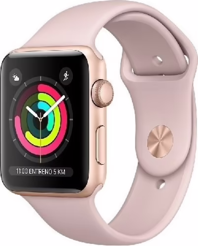 APPLE WATCH 3 GPS 42MM GOLD ALUMINIUM CASE WITH PINK SAND SPORT BAND MQL22QL/A | 0190198509895 imagen 2