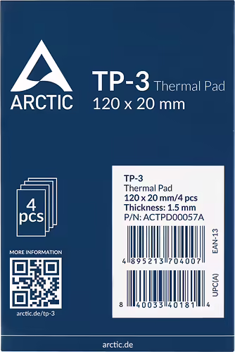 ARCTIC TP-3 compuesto disipador de calor Parche térmico | ACTPD00057A | 4895213704007 imagen 5