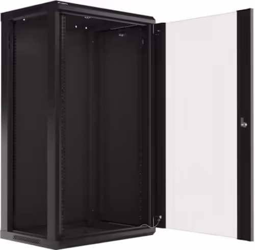 ARMARIO MURAL LANBERG 22U 19P 600X450X1082MM ACCESORIOS MONTAJE NEGRO WF01-6422- | WF01-6422-10B | 5901969403251 imagen 2