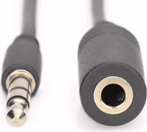 ASSMANN Electronic cable de audio 3,5 mm Macho/Hembra 2,5 m Negro | AK-510200-030-S | 4016032325383 imagen 2