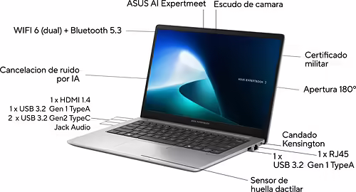 ASUS ExpertBook P1 P1403CVA-S60537 Intel Core i3-1315U/16GB/512GB SSD/14`` Sin S | 90NX0871-M00LV0 | 4711387832448 imagen 3