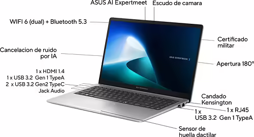 ASUS ExpertBook P1 P1503CVA-S70402 Intel Core i3-1315U/16GB/512GB SSD/15.6`` Sin | 90NX0881-M00EF0 | 4711387832479 imagen 3