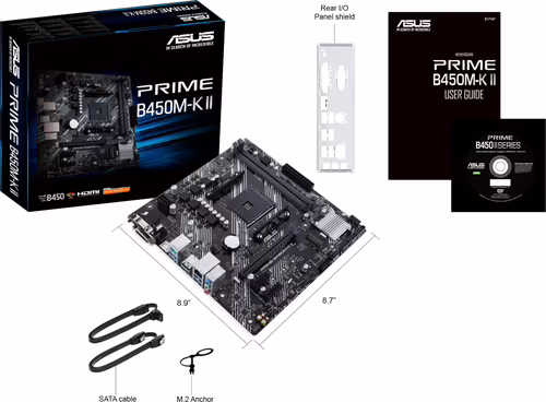 ASUS Prime B450M II Placa base AM4 90MB1600-M0EAY0 | 4718017932387 imagen 6