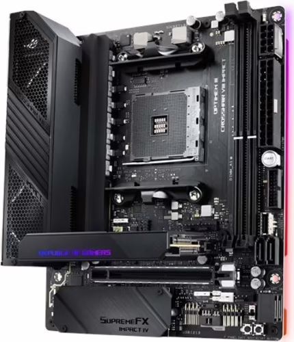 ASUS ROG CROSSHAIR VIII IMPACT PLACA BASE AMD 90MB11Q0-M0EAY0 | 4718017372558 imagen 2