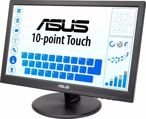 ASUS VT168HR 39,6 cm (15.6``) 1366 x 768 Pixeles Multi-touch Negro | 4711081368403 imagen 2