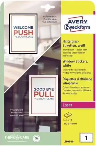 Avery L9002-10 etiqueta de impresora Blanco Etiqueta para impresora autoadhesiva | 4004182334911 imagen 2