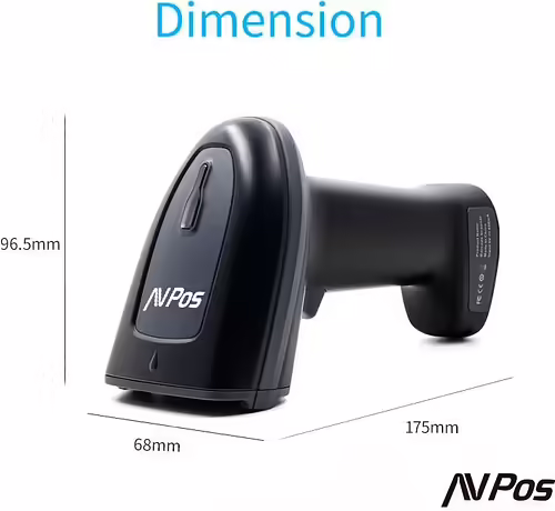 AVPos AVP-BT230-2D lector de código de barras Lector de códigos de barras port | 741049304857 imagen 6