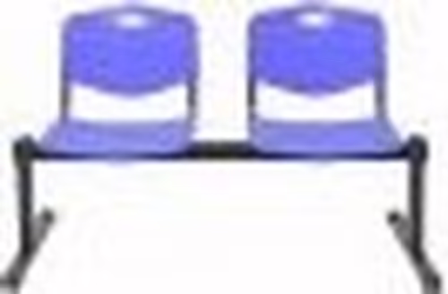 BANCADA CENIZATE 2 PLAZAS ASIENTO PLASTICO INYECTADO AZUL B2PIAZ | 8436563388019 imagen 2