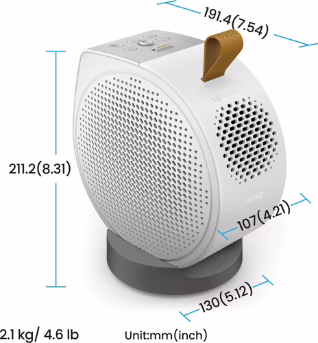 BenQ GV50 Proyector de alcance estándar 500 lúmenes ANSI DLP 1080p (1920x1080) | 9H.JSR77.59E | 4718755093692 imagen 5