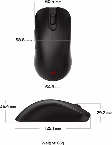 BenQ ZOWIE FK2-DW ratón Juego mano derecha RF inalámbrico 3200 DPI | 9H.N4MBE.A2E | 4718755094200 imagen 7