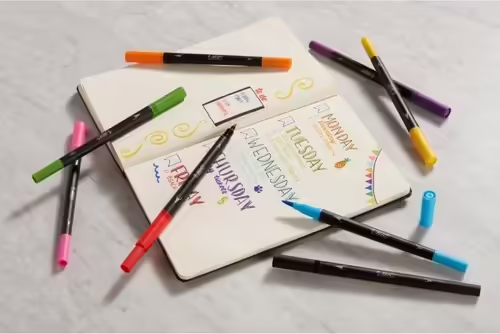 BIC Intensity Dual Tip rotulador Negro, Azul, Verde, Púrpura, Rojo, Amarillo 6 | 989694 | 3086123589551 imagen 5