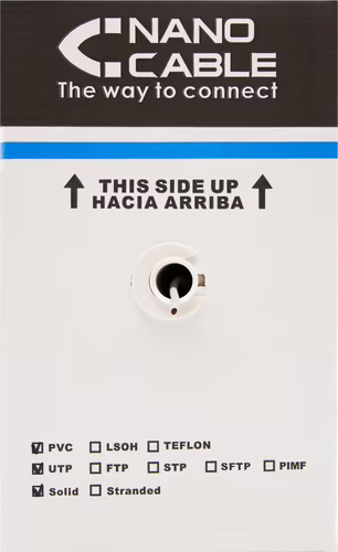 BOBINA CABLE FTP CAT 6 305 MT NANOCABLE 10.20.0904 | 8433281002609 imagen 2