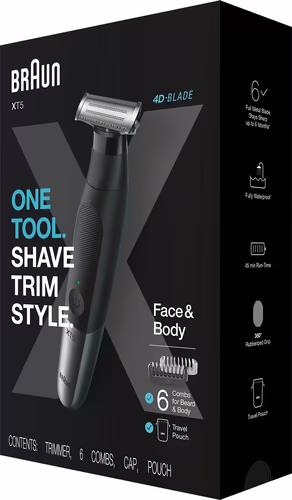 Braun Series X XT5200 Máquina de afeitar de láminas Recortadora Negro, Metáli | 4210201400424 imagen 3