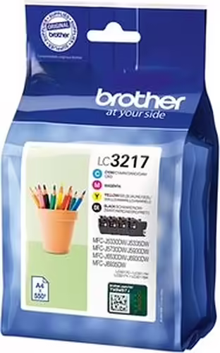 Brother LC-3217 cartucho de tinta Original Negro, Cian, Magenta, Amarillo | LC-3217VALDR | 4977766779159 imagen 2