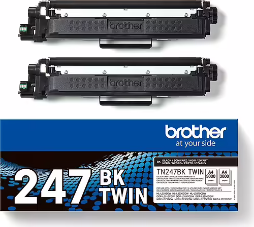 Brother TN-247BKTWIN cartucho de tóner 2 pieza(s) Original Negro | TN247BKTWIN. | 4977766812726 imagen 4