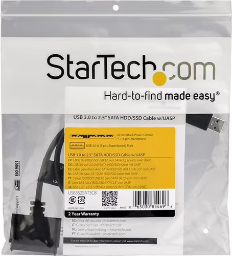 CABLE ADAPTADOR USB 30 UASP ACCS A SATA III PARA DISCO DE 2.5IN USB3S2SAT3CB | 0065030854696 imagen 5