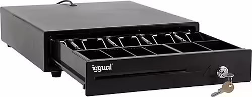 CAJON PORTAMONEDAS IGGUAL IRON-10 38CCM 4+6 NEGRO IGG316368 | 8435364316368 imagen 3